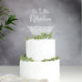Personalised Wedding Cake Topper With Lace Design, thumbnail 3 of 9