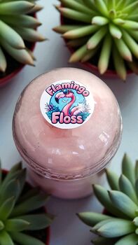 Set Of Six Flamingo Candy Floss Cups Party Treats Gift, 4 of 6