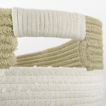 Set Of Two Jute Large Cotton Rope Storage Basket, 5 of 6