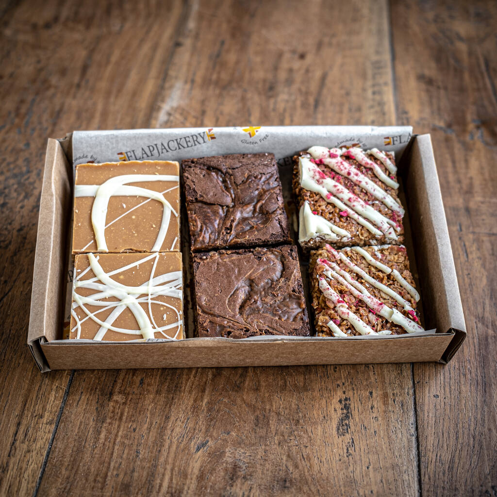 Perfect For A Picnic Flapjack Letterbox Six Half Pieces
