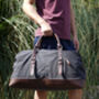 Canvas Holdall Duffel With Front Pockets, thumbnail 7 of 12