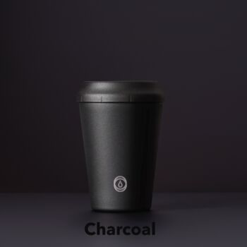 Personalised Premium Reusable Cup 8oz Charcoal, 2 of 5