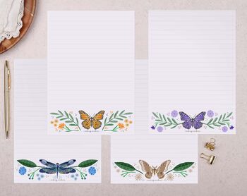 Butterfly Writing Paper Gift Box Set, 3 of 4