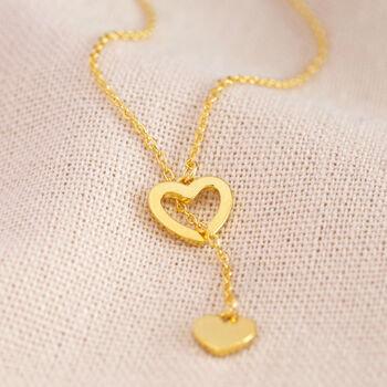 Mismatched Heart Lariat Necklace, 7 of 12