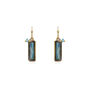 Gold Plated Gemstone And Gem Bead Earrings, thumbnail 2 of 10
