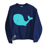 Whale Glow In The Dark Interactive Sweatshirt, thumbnail 2 of 3