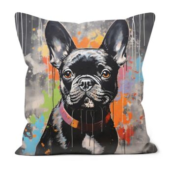 Frenchie Fizz Hand Made Poly Linen Cushions, 6 of 7