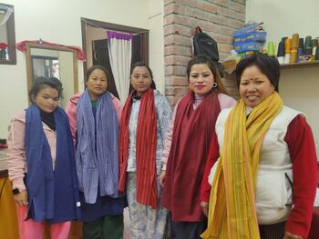 Soft Nepali Cotton Scarf, Grey, Handmade In Nepal, 5 of 6