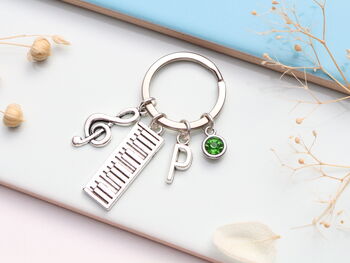 Personalised Piano Keyring Keyboard, Music Teacher Gift, 7 of 10