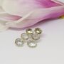 Green Amethyst Gold Plated Sterling Silver Earrings, thumbnail 3 of 7