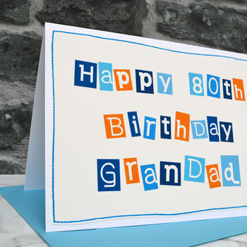 Personalised Mens 80th Birthday Card, 2 of 3