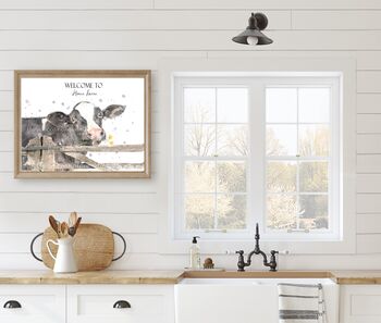 Personalised Home Print Cow, 3 of 4