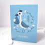 'It's A Boy' Illustrated Stork New Baby Card, thumbnail 1 of 3