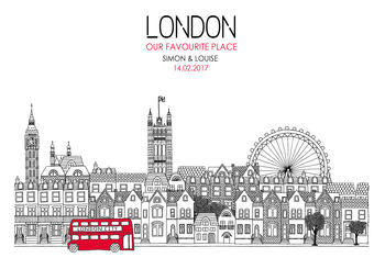 London Skyline Personalised Print, 2 of 2