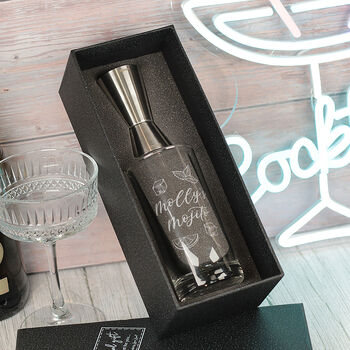 Personalised Mojito Highball Glass And Gift Set, 3 of 5