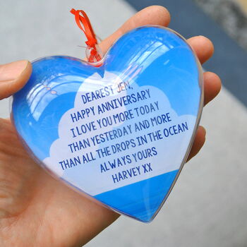 Seaside Sailboat Heart With Personalised Message, 7 of 12