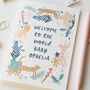 Personalised Welcome To The World New Baby Card, thumbnail 1 of 10