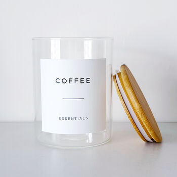 Tea, Coffee, Sugar Jars Set Of Three Bamboo Jars, 7 of 9