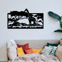 African Giraffe And Tree Metal Wall Art Modern Decor, thumbnail 4 of 12