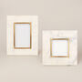 G Decor White Marble Effect Stylish Photo Frames, thumbnail 2 of 6