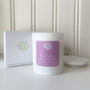 Luxury Dark Rose Candle Supporting Sudc UK Charity, thumbnail 2 of 4