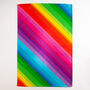 Rainbow Stripe Tea Towel, thumbnail 3 of 7