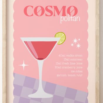 Cosmopolitan Cocktail Print, 4 of 4