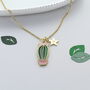 Personalised Cactus Star Necklace, thumbnail 1 of 2