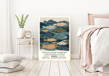 Natural History School Of Fish Ocean Art Print, 2 of 4