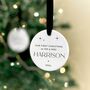 First Christmas As Mr And Mrs Personalised Ceramic Bauble, thumbnail 8 of 10