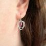 Ruby Drop Earrings, thumbnail 3 of 4