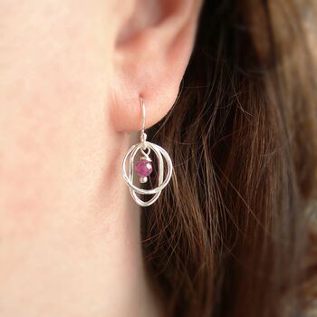 Ruby Drop Earrings, 3 of 4