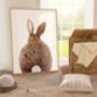 Nursery Bunny Tail Portrait Print, thumbnail 2 of 2