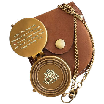 Personalised 30th Birthday Milestone Compass Gift, 7 of 12