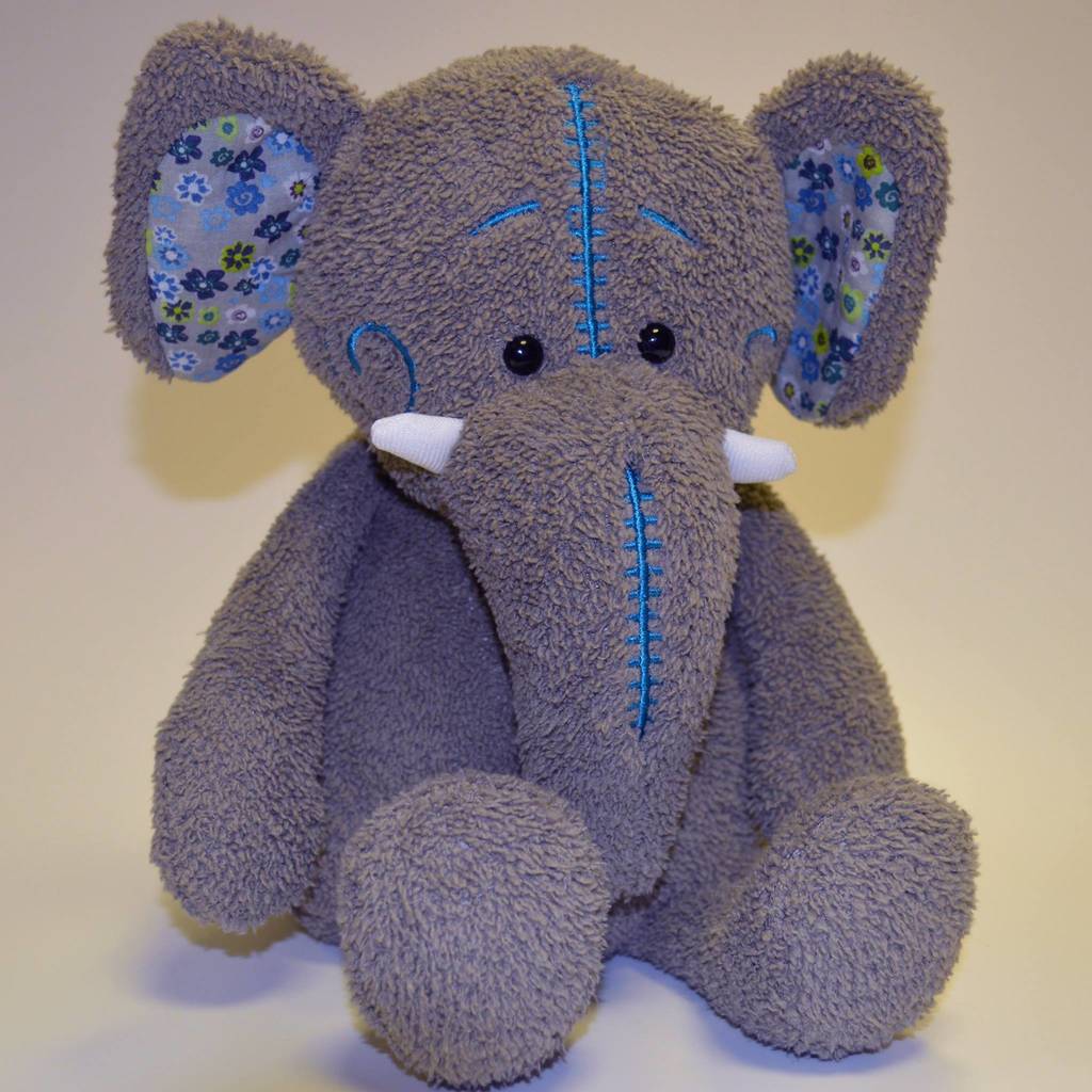 soft toy elephant by jomanda #softerthanasoftthing | notonthehighstreet.com