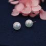 Mermaid Bubble Stud Earrings In Sterling Silver, thumbnail 1 of 10
