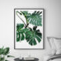 Set Of Three Botanical Green Leaves Prints, thumbnail 4 of 10