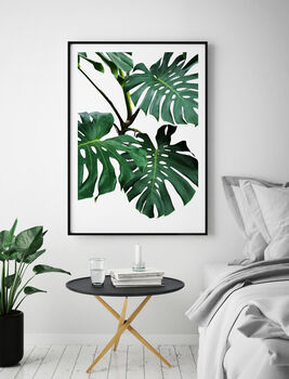 Set Of Three Botanical Green Leaves Prints, 4 of 10