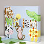 Personalised Jungle Pastel Name Canvas, thumbnail 7 of 12