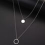 Layered Disc Necklace, thumbnail 2 of 2