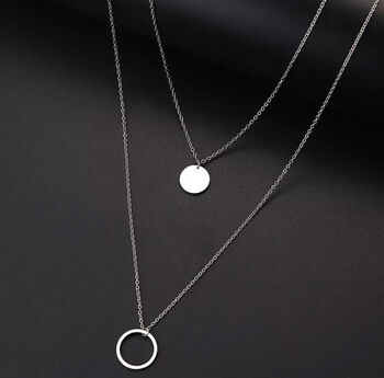 Layered Disc Necklace, 2 of 2