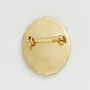 Gold Forget Me Not Pearl Cameo Brooch, thumbnail 3 of 7