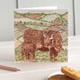 Highland Cow Father's Day Card, thumbnail 1 of 2