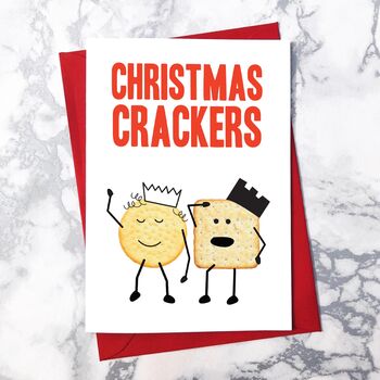 10 Christmas Food Pun Cards, Two X Five Designs, 3 of 6
