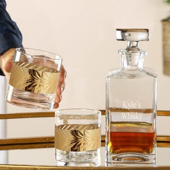 Dad's Personalised Exotic Gold Whisky Gift Set, 6 of 7