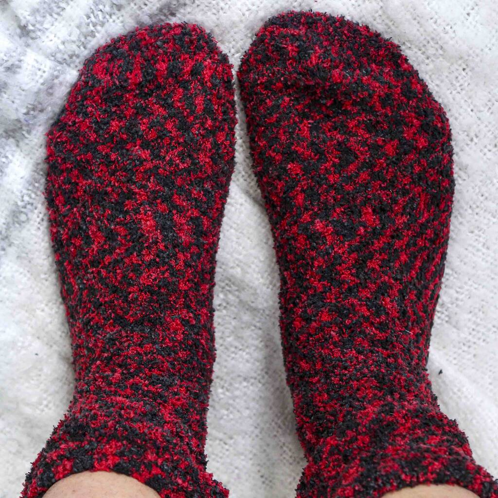 Men’s Personalised Gel Grip Slipper Bed Socks Gift Set By StephieAnn