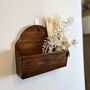 Vintage Wooden Folk Art Wall Pocket / Letter Holder, thumbnail 7 of 10