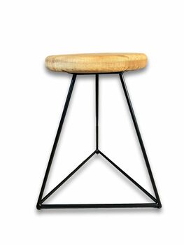 Old Barn Prism Stool Round, 2 of 4