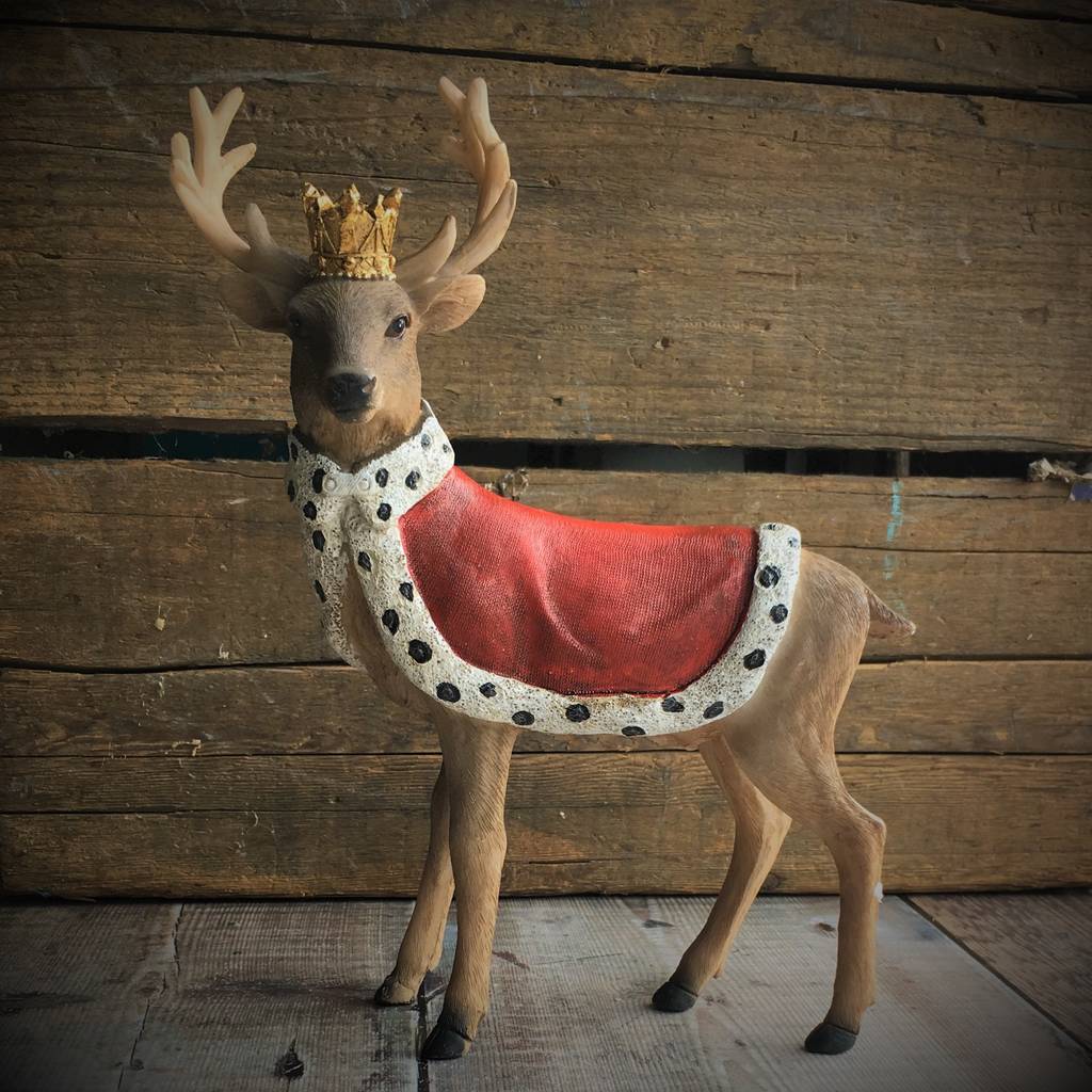 regal stag christmas decoration by the christmas home