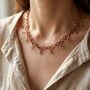 Copper Chain Statement Necklace, thumbnail 4 of 6